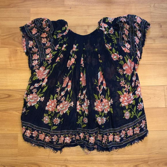Free People Flower Pattered Shirt - Picture 3 of 3